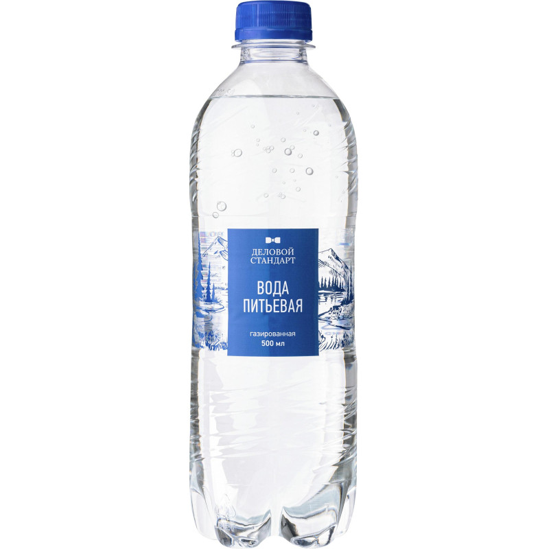 Вода питьевая Деловой Стандарт газ 0,5л