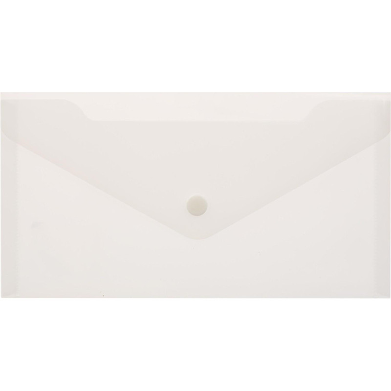 Папка-конверт на кнопке С6 224x119мм, 180мкм, Attache ассорти, 10шт.уп