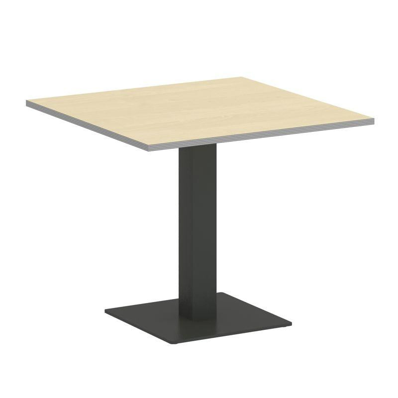 Riva Стол квадратный А.СПРГ-2 Клен Металлик New/Металл Антрацит 900*900*750