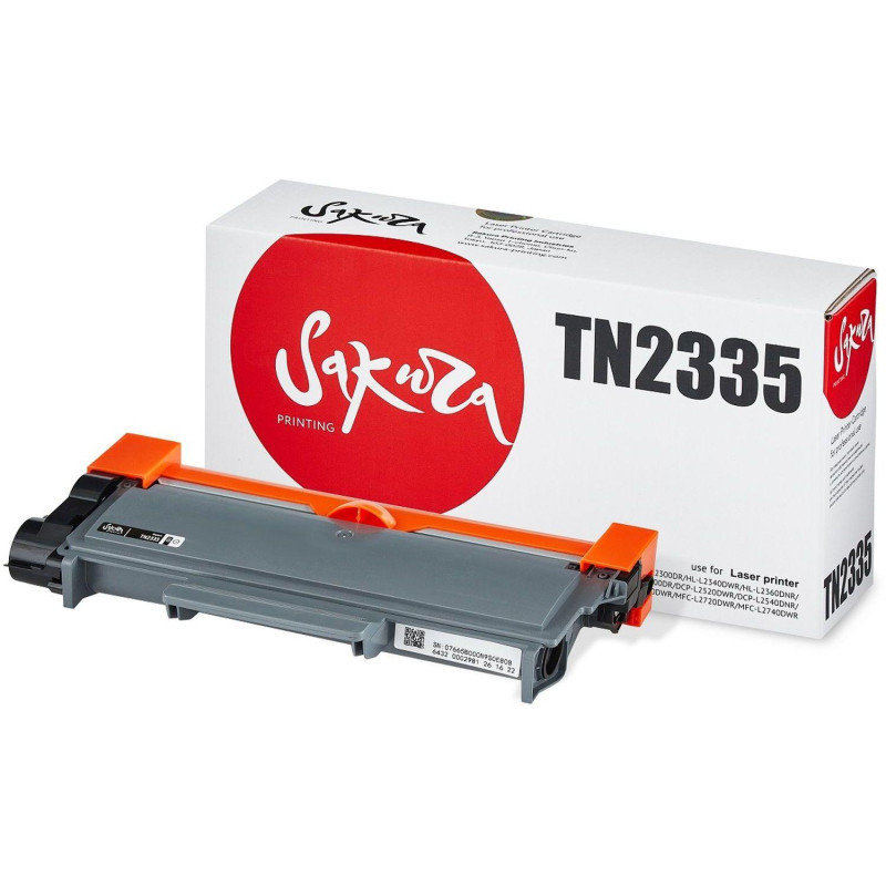 Картридж лазерный SAKURA TN-2335 чер. для Brother HL-L2300DR