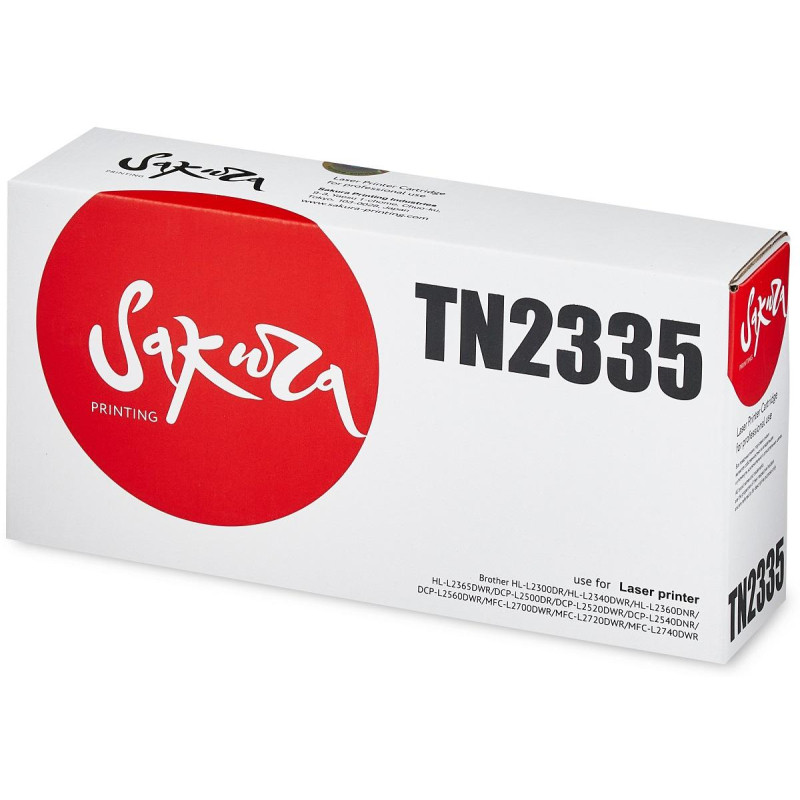 Картридж лазерный SAKURA TN-2335 чер. для Brother HL-L2300DR