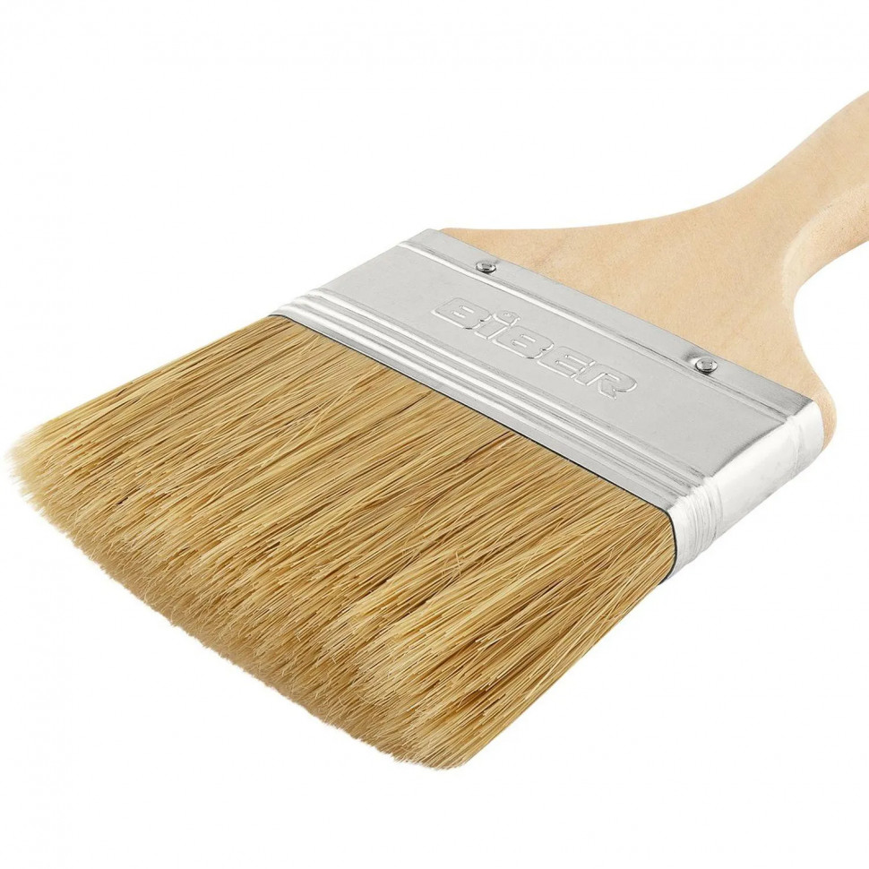 Кисть флейцевая БИБЕР 31126 Стандарт натуральная щетина, 75 мм СПб