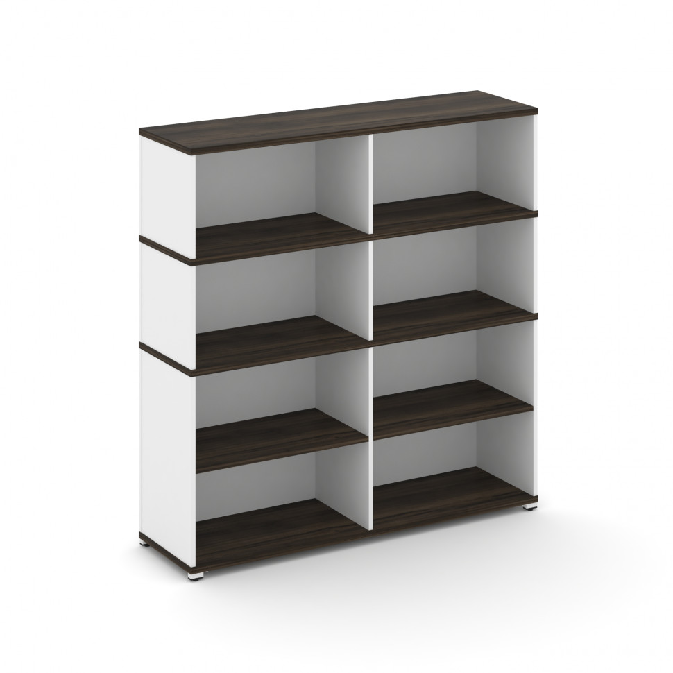 Concept Стеллаж опорный/приставной с надставкой выс. CN.SOPO-008 Дуб Мали/Белый Бриллиант/Металл Бел Concept Стеллаж опорный/приставной с надставкой выс. CN.SOPO-008 Дуб Мали/Белый Бриллиант/Металл Бел