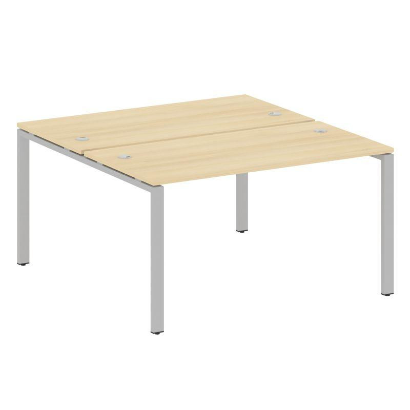 Metal System Рабочая станция на П-образном м/к БП.РАС-СП-2.3 Акация Лорка/Металл Серый 1400*1475*750