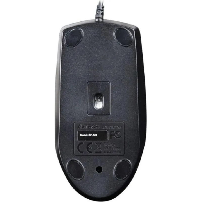 Мышь компьютерная A4Tech OP-720 черн, опт (1200dpi) USB (2but)