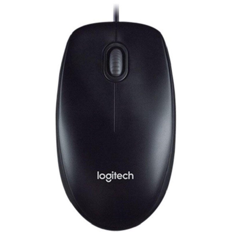 Мышь компьютерная Logitech M100 Dark/Grey 910-005006 проводная