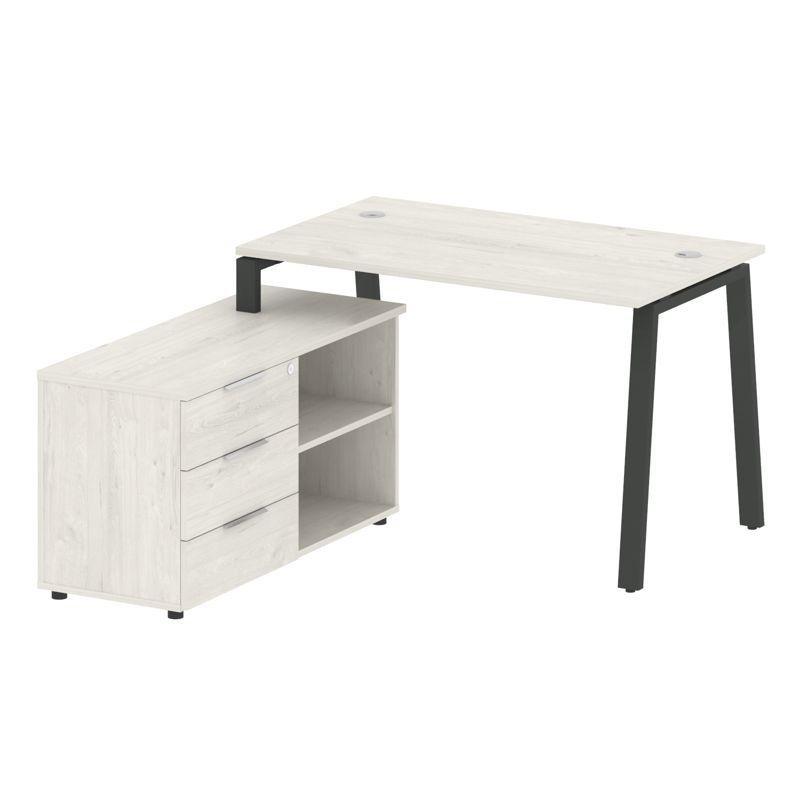 Metal System Рабочая станция с тумбой на А-образном м/к БА.РС-СТС-2.2 (L) Дуб Наварра/Металл Антраци Metal System Рабочая станция с тумбой на А-образном м/к БА.РС-СТС-2.2 (L) Дуб Наварра/Металл Антраци