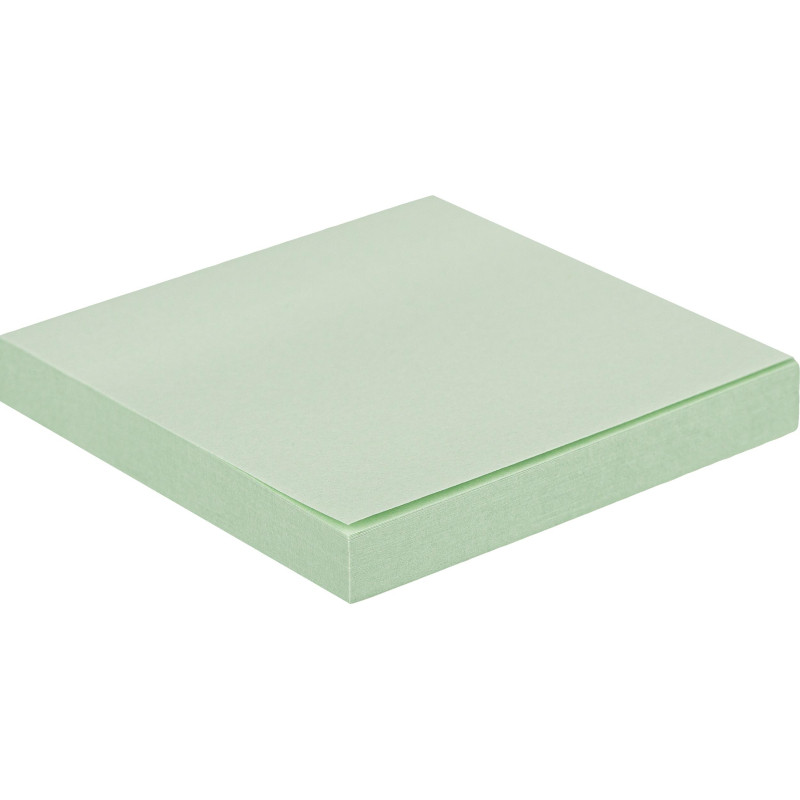 Стикеры КОМУС с клеев.краем 76х76 салатовый 100л