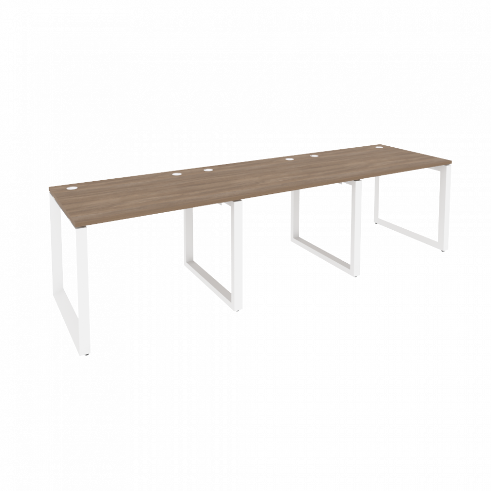 Onix Рабочая станция на О-образном м/к O.MO-RS-3.1.8 Дуб Аризона/Металл Белый 2940*800*750