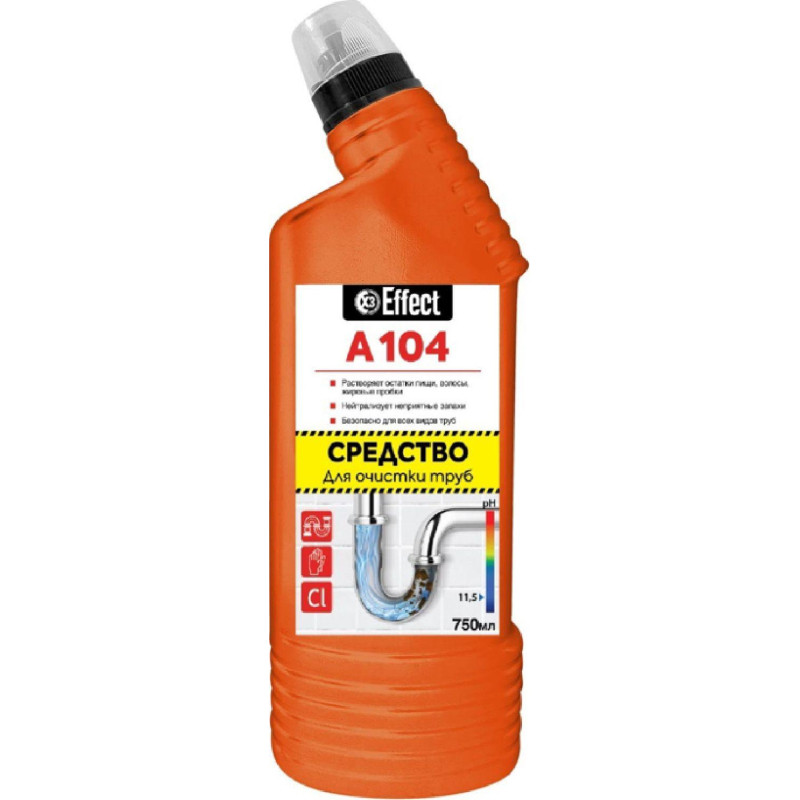 Профхим д/прочистки труб Effect/ALFA 104, 0,75л