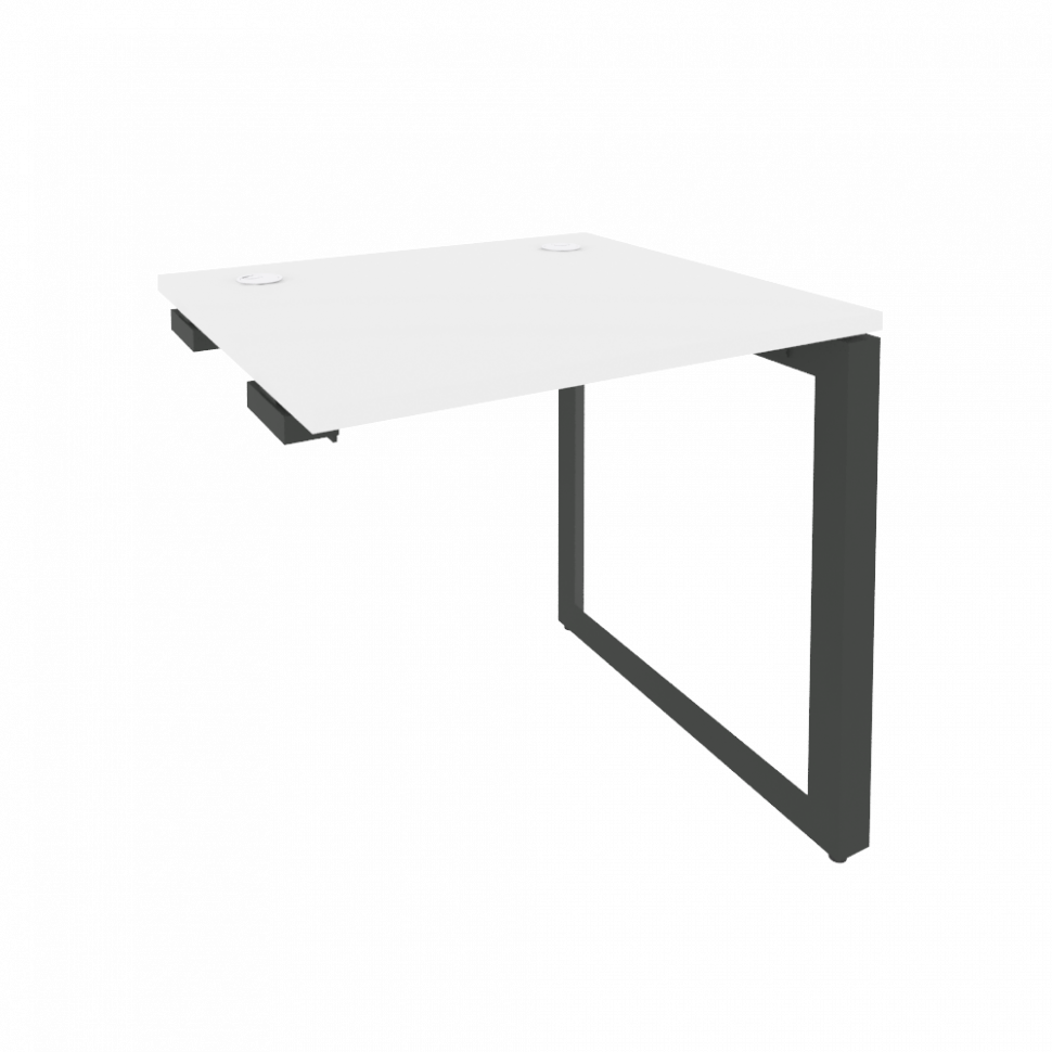 Onix Стол-приставка на О-образном м/к к опорным элементам O.MO-SPR-0.7 Белый Бриллиант/Металл Антрац