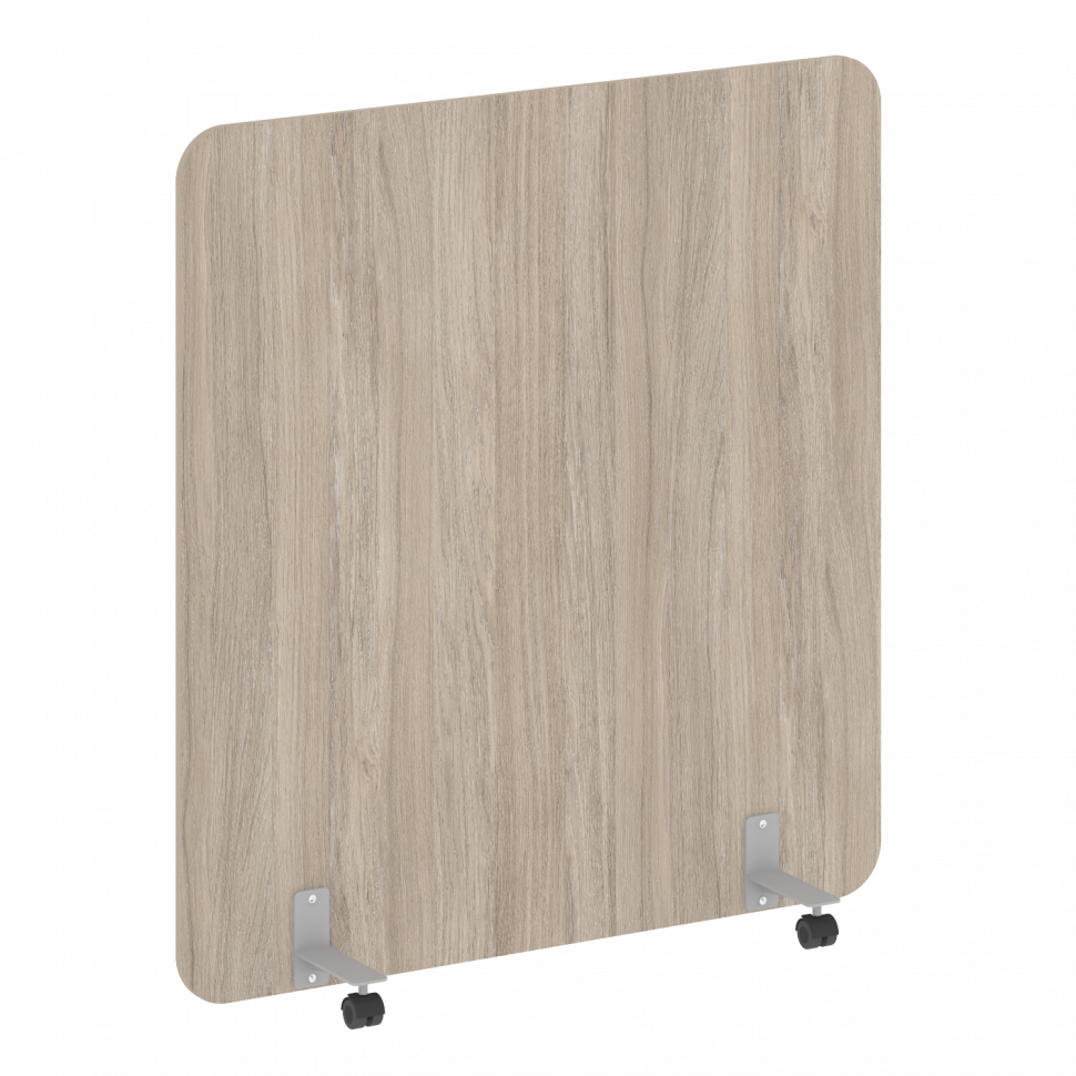 R-line Перегородка на металлических опорах, на роликах DP.R-140-150 Дуб Аттик/Металл Серый 1400*18*1