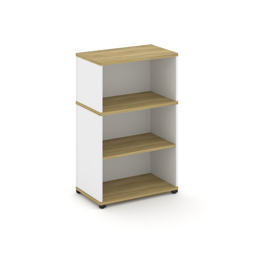 Concept Стеллаж опорный/приставной с надставкой низ. CN.SOPO-003 Дуб Винченцо/Белый Бриллиант/Металл