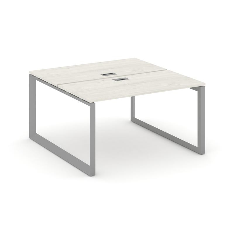 Style Project Рабочая станция двухсторонняя SN-59O.DRS-012 Дуб Наварра/Металл Серый/Серебро Заглушка