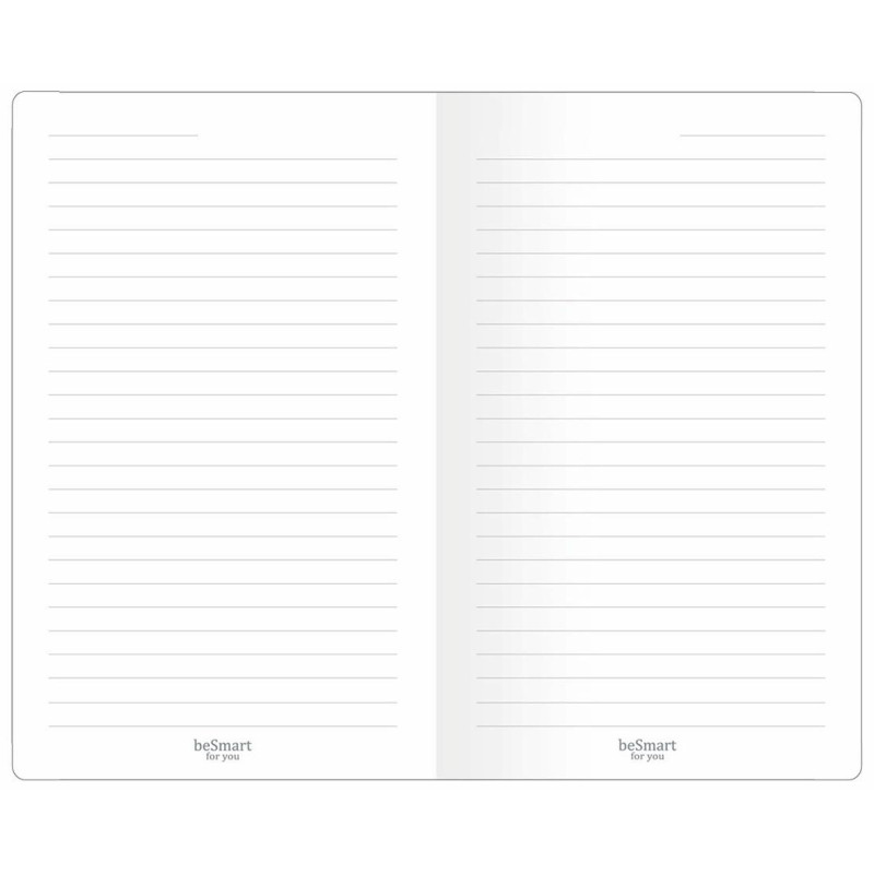 Блокнот BeSmart 130х210мм,48л,линия,скрепка,Nude N3148