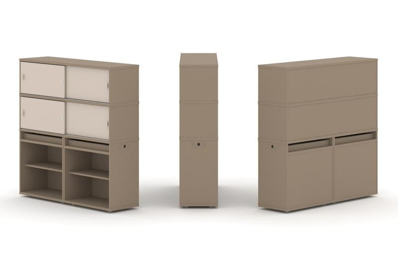 Estetica Набор №2. Тумба двойная+высокая надставка ES.NB.2V-2 Латте/Капучино 1500*410*1520 Estetica Набор №2. Тумба двойная+высокая надставка ES.NB.2V-2 Латте/Капучино 1500*410*1520