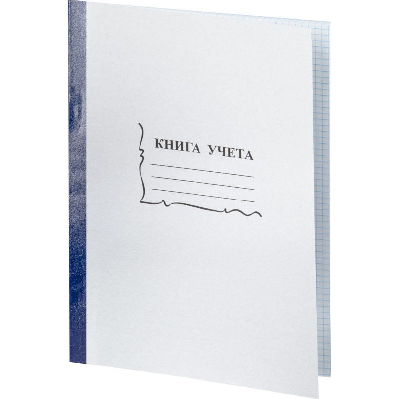 Книга учета 96л. в клетку обл.картон