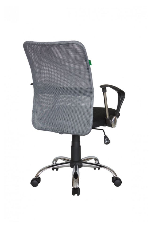 Кресло Smart m RCH 8075 Чёрная ткань/Серая сетка (DW-04)