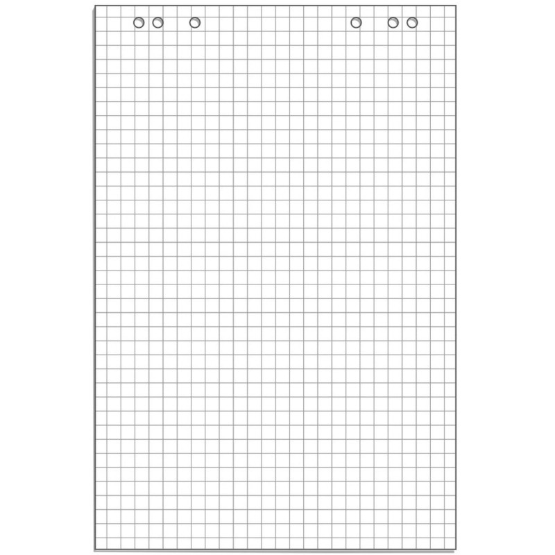 Бумага для флипчартов Attache клетка 67,5х98см 50л 80г белизна 92