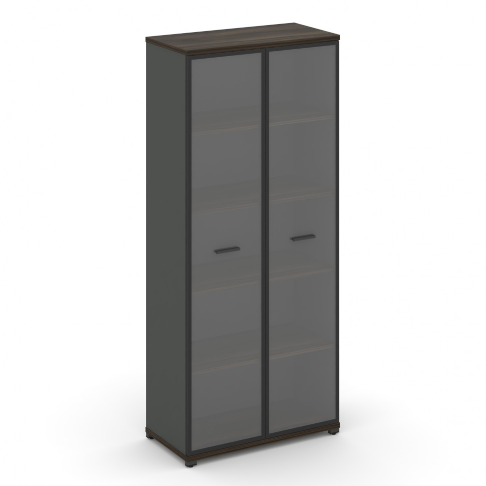 Concept Шкаф 1 широкая секция, 5 ниш CN.STS-518 RPB A Дуб Мали/Антрацит/Металл Антрацит/Прозрачный 8