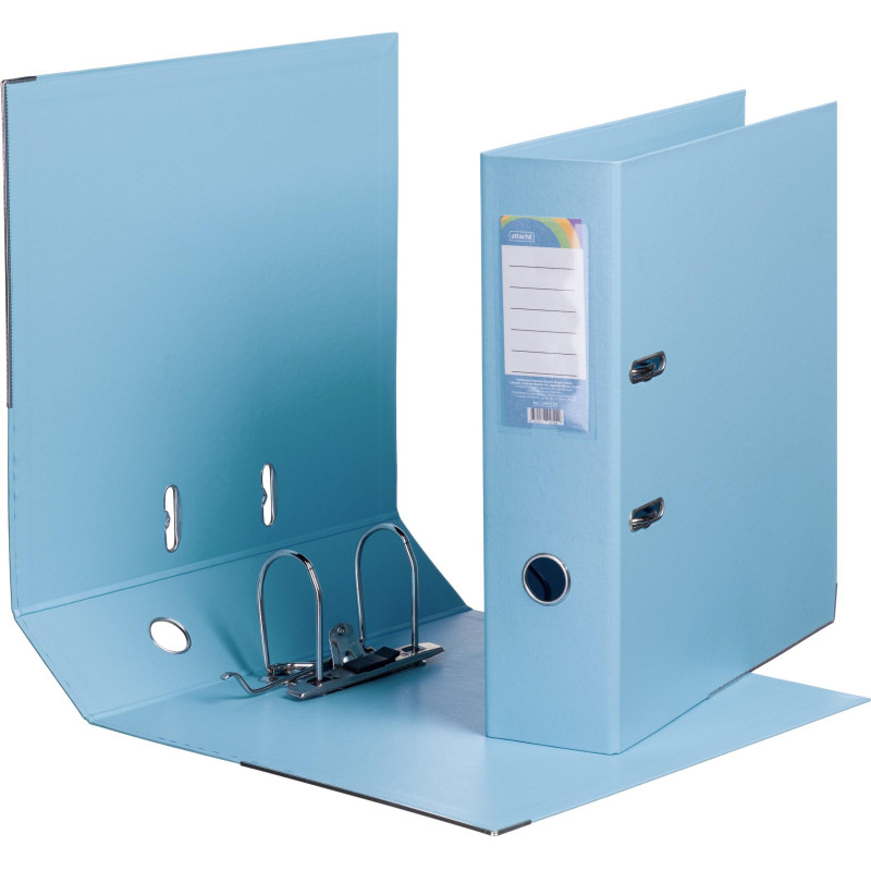 Папка-регистратор Attache Bright colours 80 мм мет. уг. голуб,ПБП2,карм.кор
