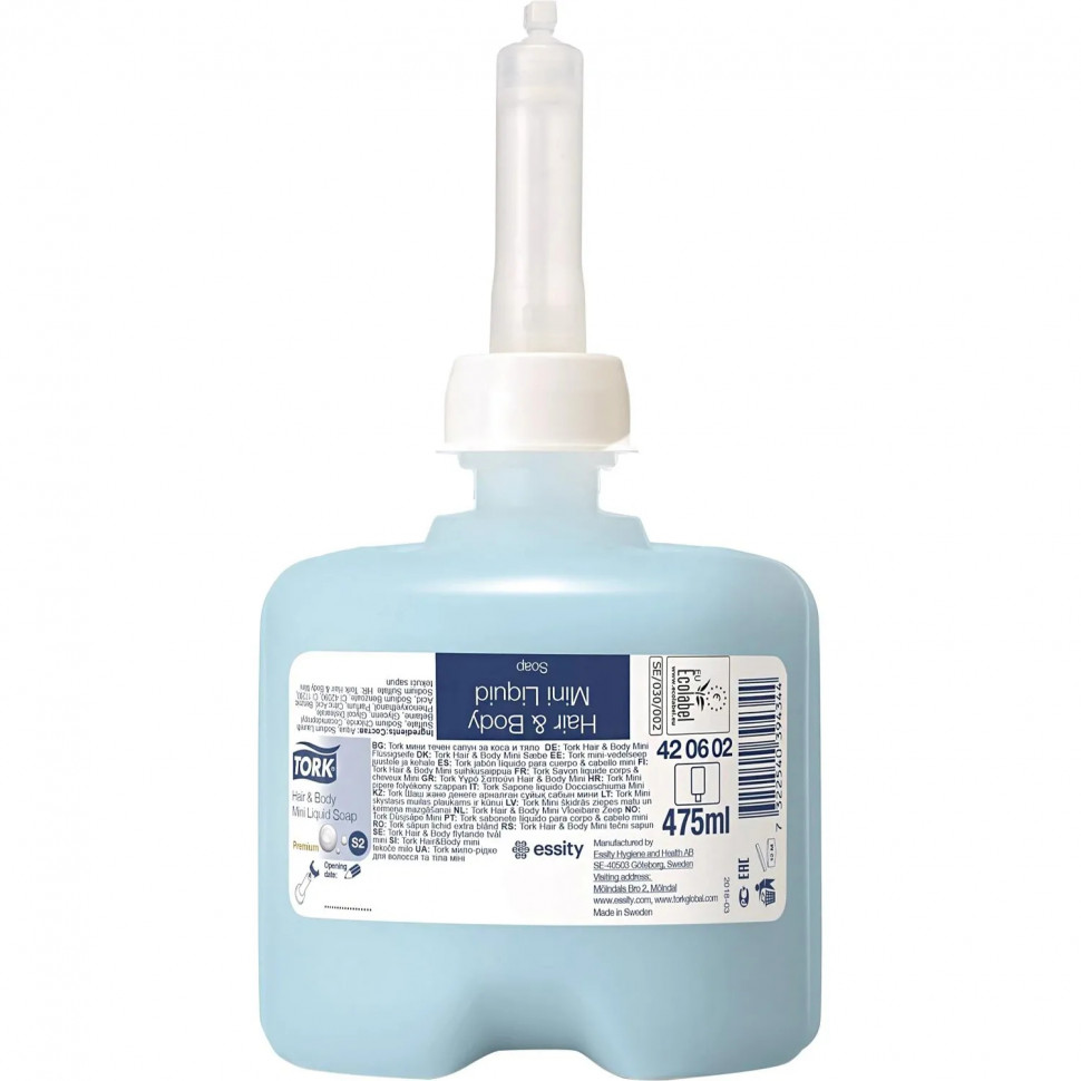 Картридж с жидким мыло гель Tork S2 0,475л, 420602