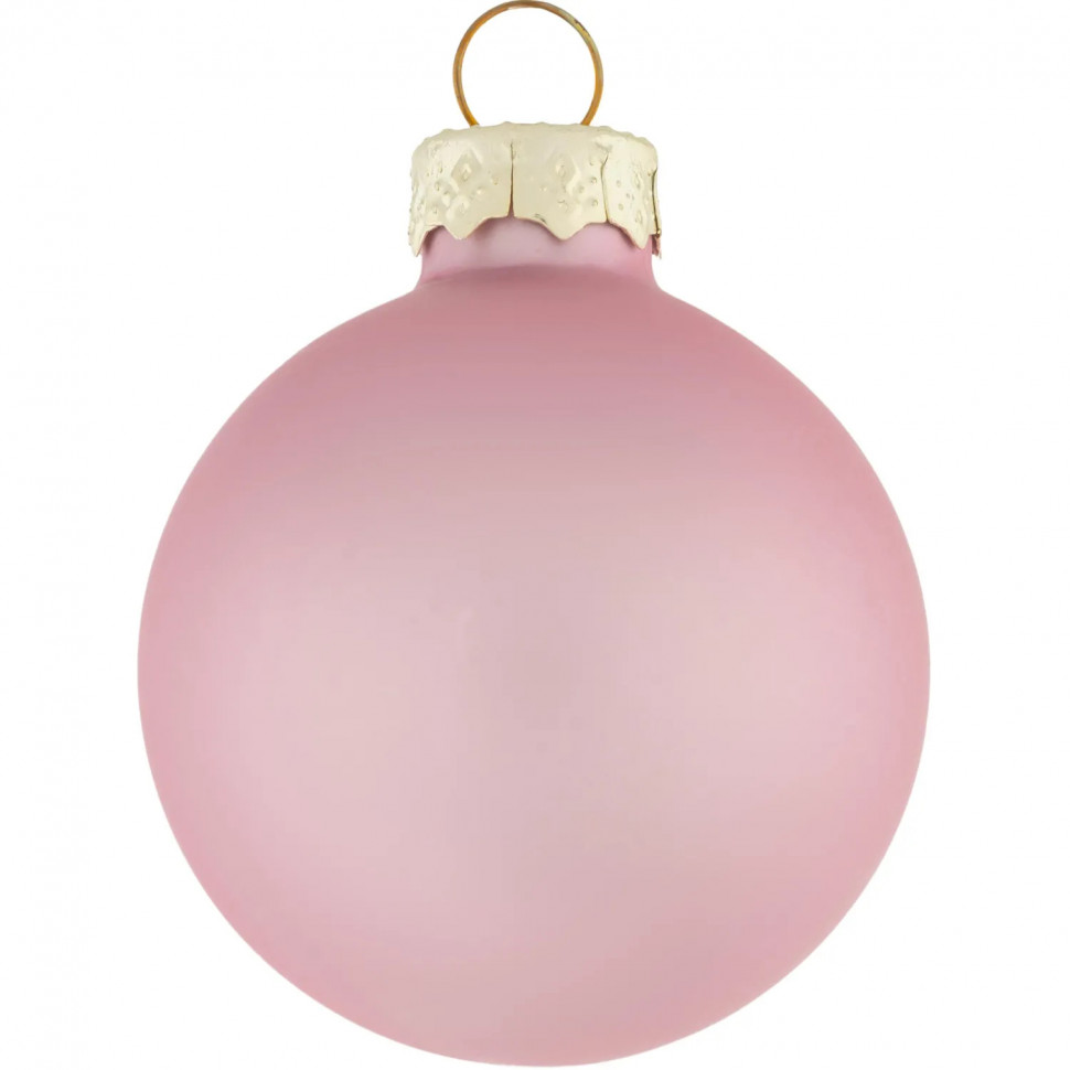 Набор шаров подвесных Розовые оттенкистекло,наб.12шт  4x4x4см,88040 (НГ)