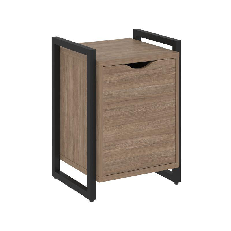 Loft Тумба на регулируемых опорах+фасад VR.L-T2.O Дуб Аризона/Металл Черный 500*460*719