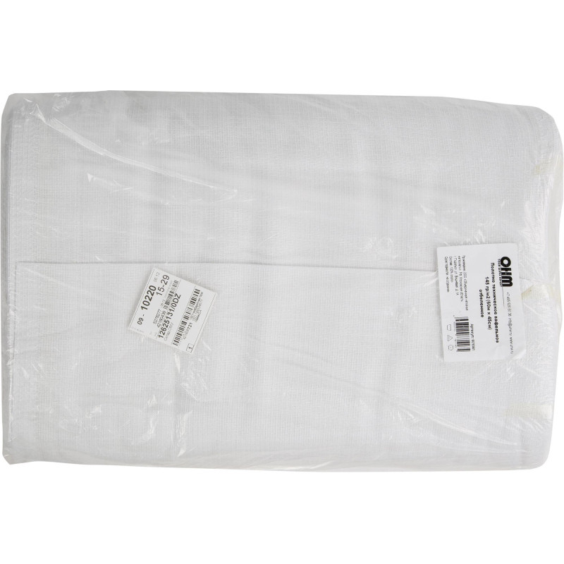 Полотно техническое вафельное отбеленное 145 г/кв.м 45 см x 60 м 40