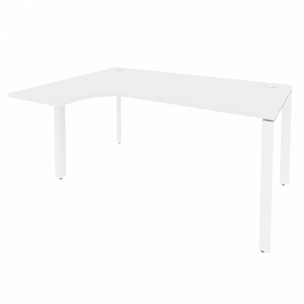 Onix Стол эргономичный левый на П-образном м/к O.MP-SA-4 (L) Белый Бриллиант/Металл Белый 1580*1180* Onix Стол эргономичный левый на П-образном м/к O.MP-SA-4 (L) Белый Бриллиант/Металл Белый 1580*1180*