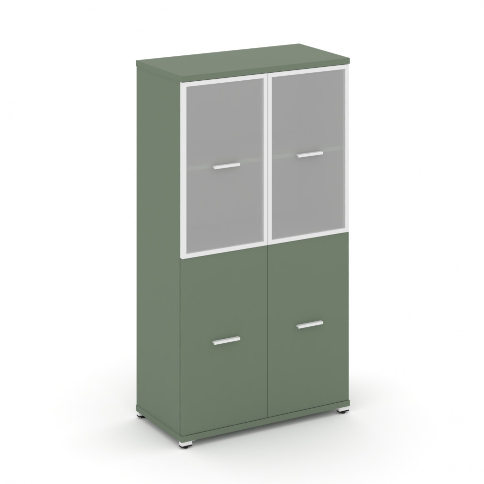 Concept Шкаф 1 широкая секция, 4 ниши CN.STS-412 RMW W Кобо/Металл Белый/Сатин 836*420*1554