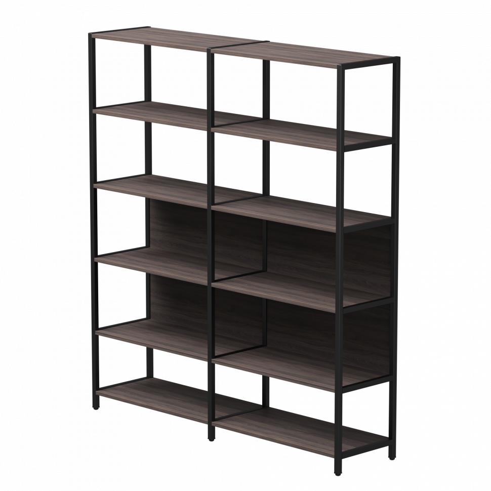 Набор стеллажных систем №6 Everprof EVO (ЭВО) 1635x385x1840 Дуб Пасадена/Черный