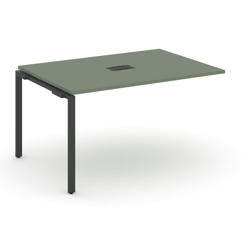 Concept Проходной наборный элемент переговорного стола CN.NPRG-012 Кобо/Металл Антрацит 1180*980*750