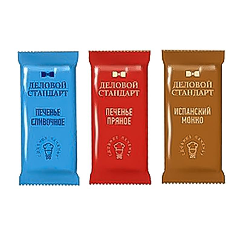 Печенье Деловой Стандарт(Пряное,Сливочное,Испанский Мокко)(инд.уп),300шт/уп