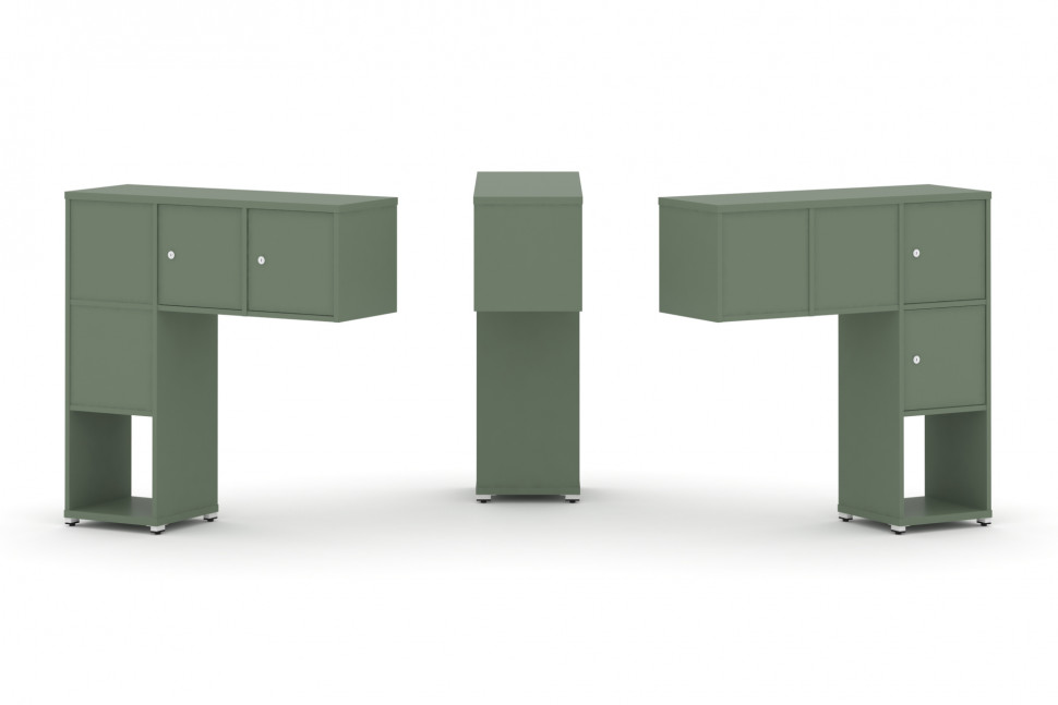 Concept Надставка низкая CN.DNN-002 Кобо/Металл Белый 1099*365*1130