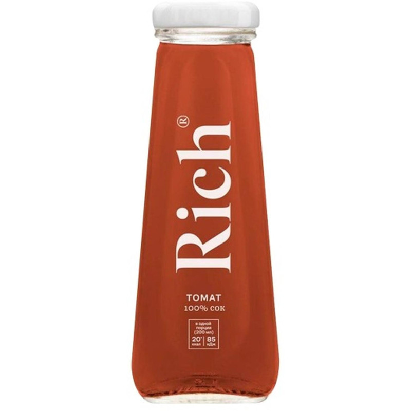 Сок Rich томат стекл. бут. 0,2л