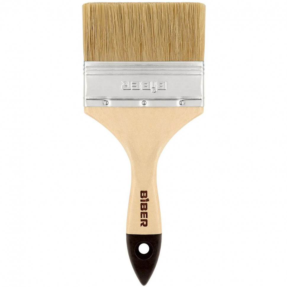 Кисть флейцевая БИБЕР 31127 Стандарт натуральная щетина, 100 мм СПб