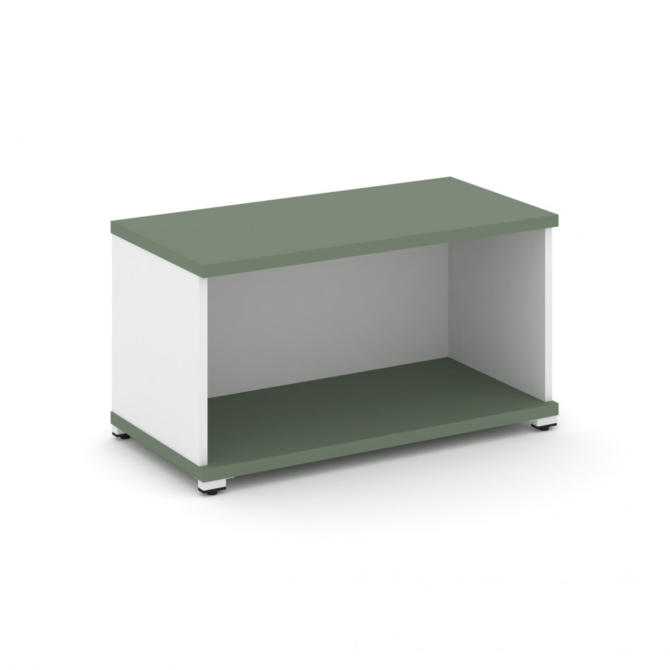 Concept Стеллаж 1 широкая секция, 1 ниша CN.STS-110 Кобо/Белый Бриллиант/Металл Белый 836*420*450