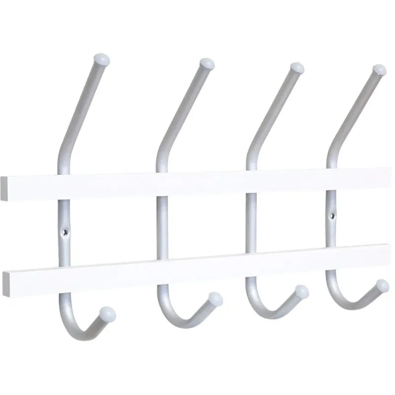 Вешалка настенная EL_Sheffilton SHT-WH11 белый/алюм.металлик (963117/В2-99)