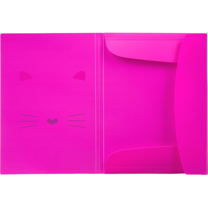 Папка на резинках А4 №1School Kitty розовая