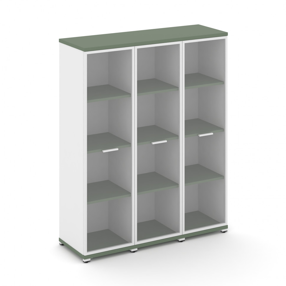 Concept Шкаф 3 узкие секции, 4 ниши CN.STU-436 RPW W Кобо/Белый Бриллиант/Металл Белый/Прозрачный 12 Concept Шкаф 3 узкие секции, 4 ниши CN.STU-436 RPW W Кобо/Белый Бриллиант/Металл Белый/Прозрачный 12