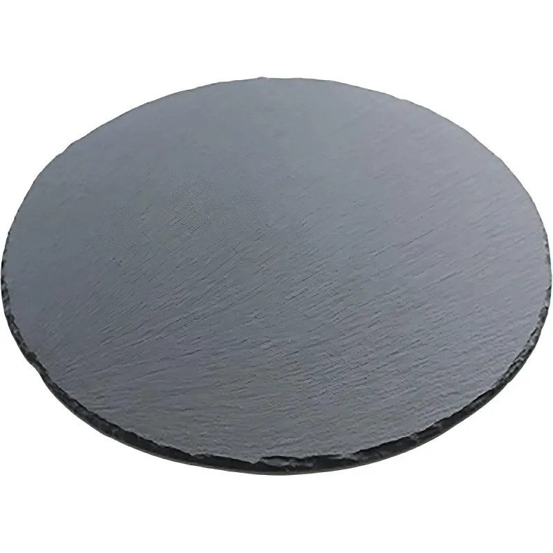 Блюдо для подачи круглое d=25 см. h=0,8 см. черное, сланец MGprof, 68711 Блюдо для подачи круглое d=25 см. h=0,8 см. черное, сланец MGprof, 68711