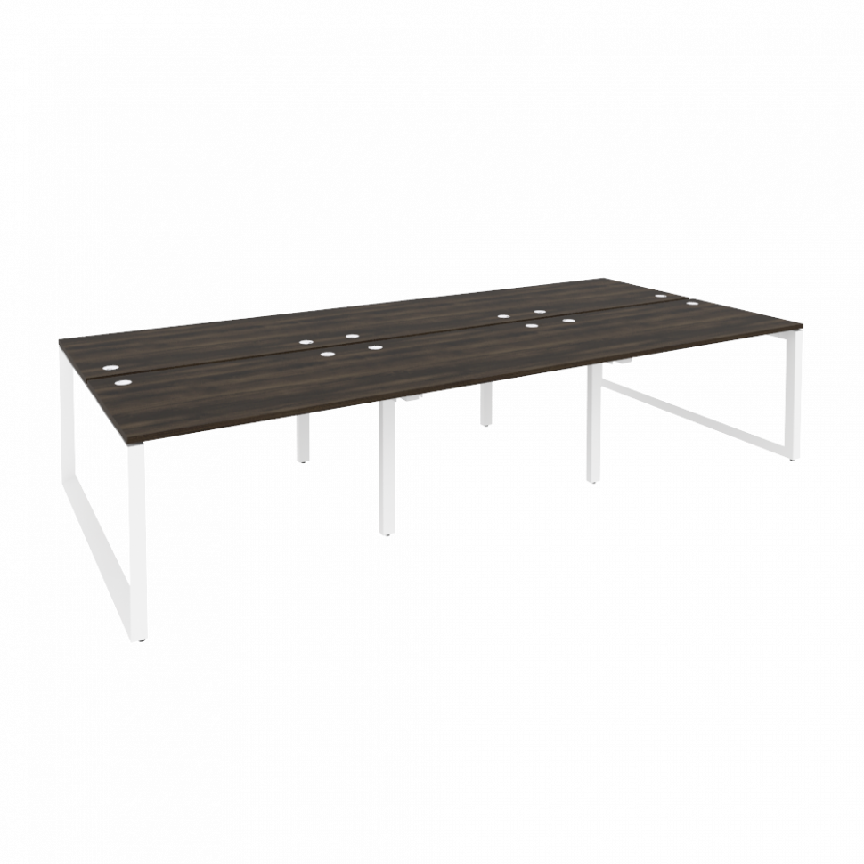 Onix Рабочая станция на О-образном м/к O.MO-D.RS-6.2.8 Дуб Мали/Металл Белый 3540*1635*750 Onix Рабочая станция на О-образном м/к O.MO-D.RS-6.2.8 Дуб Мали/Металл Белый 3540*1635*750