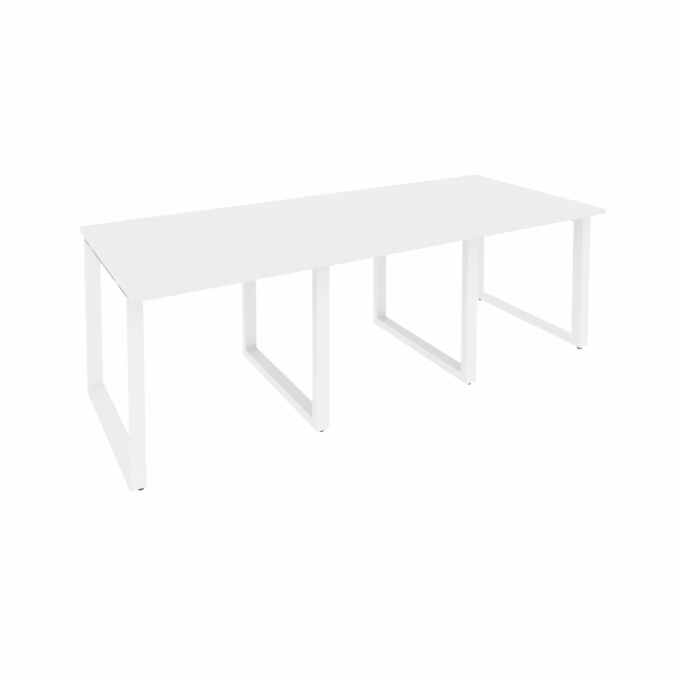Onix Стол переговорный O.MO-PRG-3.0 Белый Бриллиант/Металл Белый 2340*980*750 Onix Стол переговорный O.MO-PRG-3.0 Белый Бриллиант/Металл Белый 2340*980*750