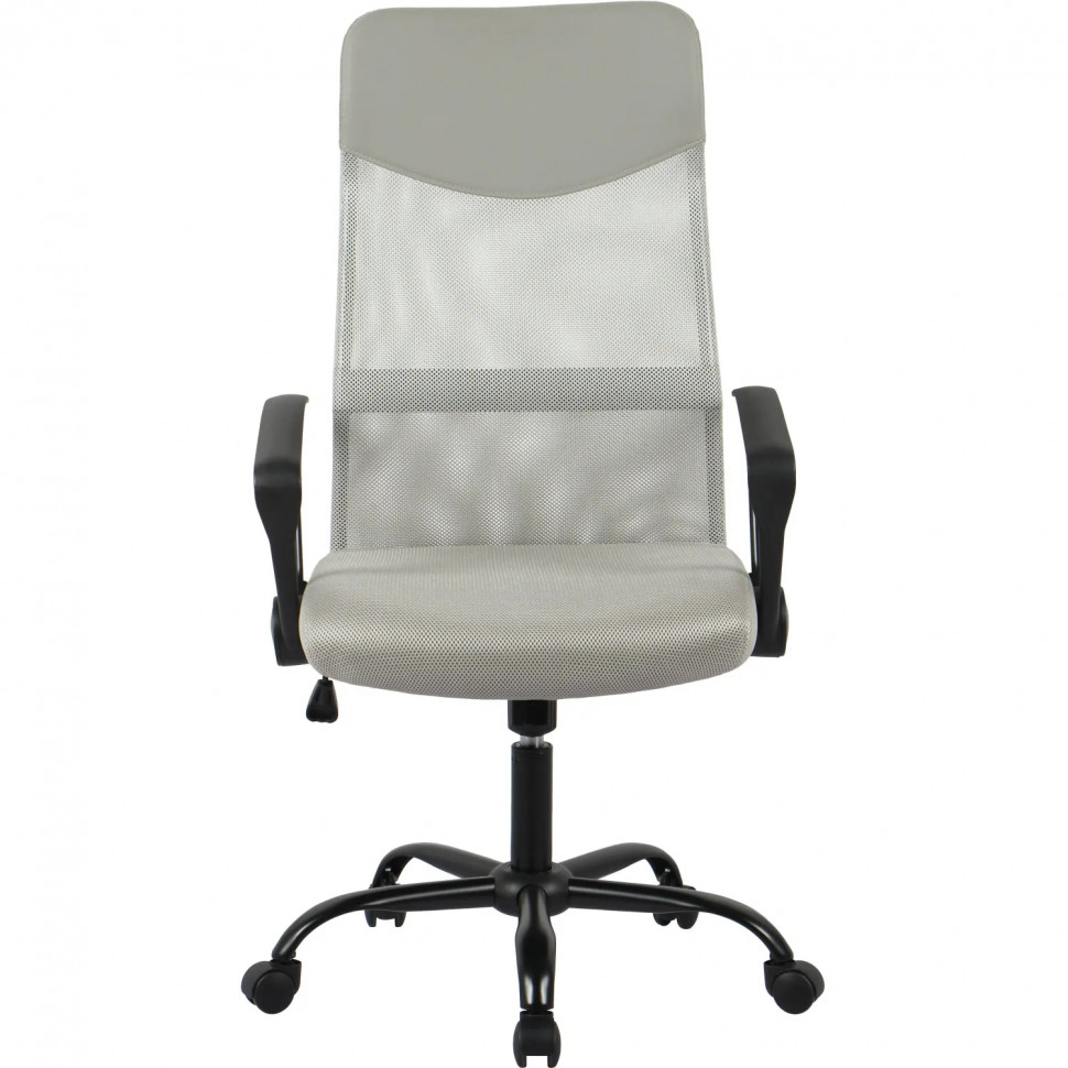 Кресло BN_Hg_EChair-588 TTW сетка/ткань/кожзам бежевый хром