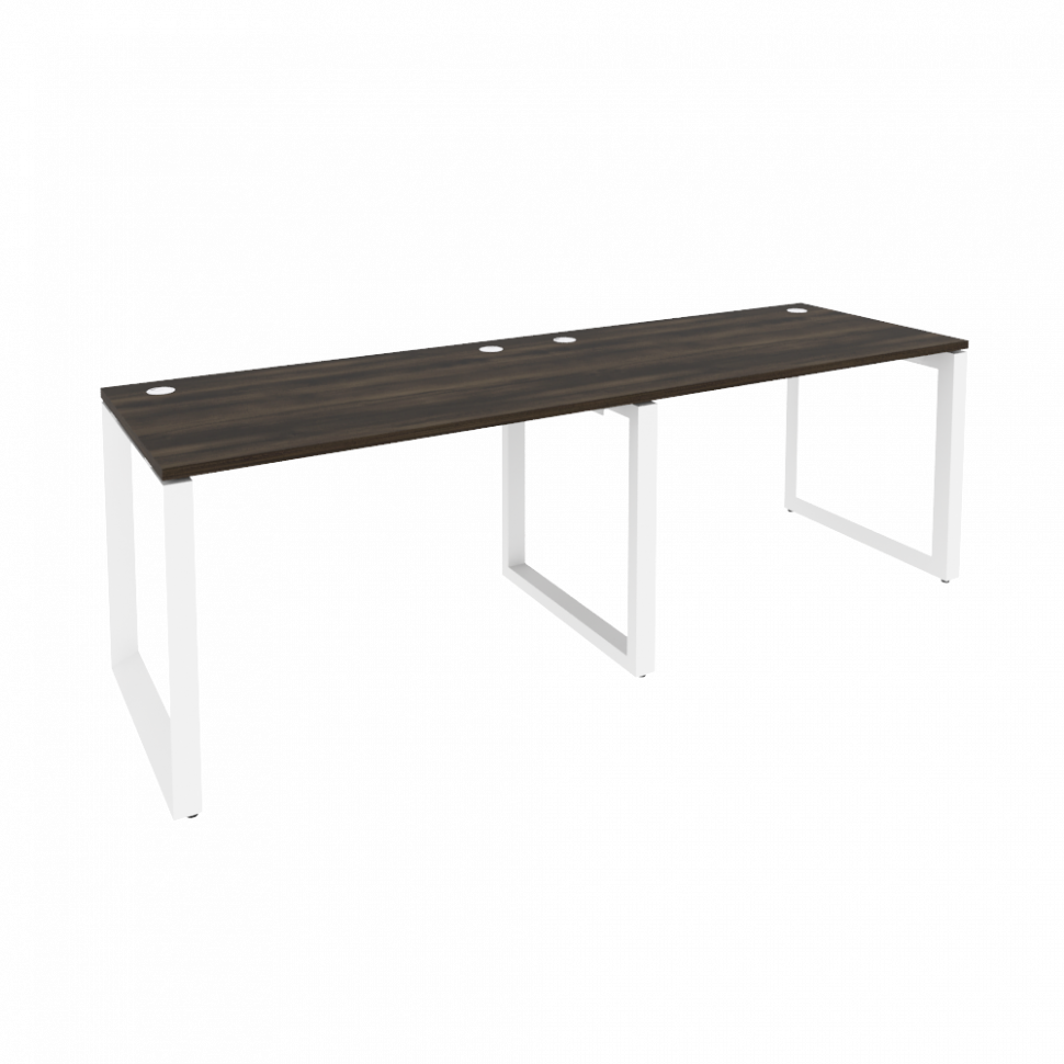 Onix Рабочая станция на О-образном м/к O.MO-RS-2.2.7 Дуб Мали/Металл Белый 2360*720*750