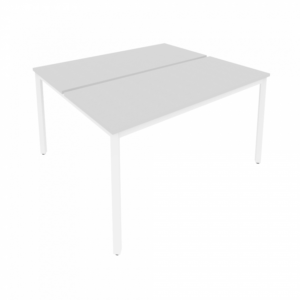 Slim Рабочая станция на металлокаркасе С.СП-5.2 Серый/Металл Белый 1380*1235*750