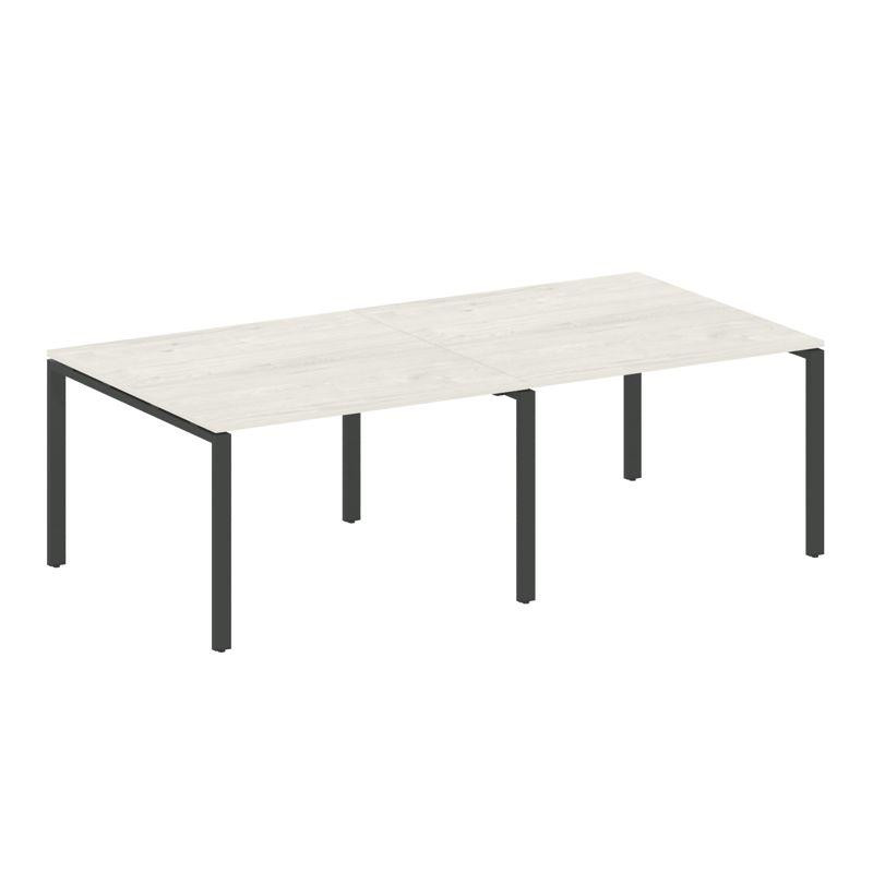 Metal System Переговорный стол (2 столешницы) на П-образном м/к БП.ПРГ-2.2 Дуб Наварра/Металл Антрац Metal System Переговорный стол (2 столешницы) на П-образном м/к БП.ПРГ-2.2 Дуб Наварра/Металл Антрац