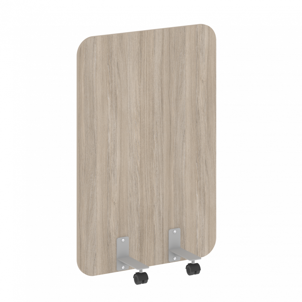 R-line Перегородка на металлических опорах, на роликах DP.R-80-120 Дуб Аттик/Металл Серый 800*18*120