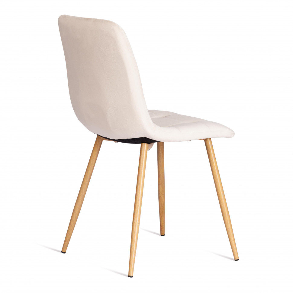 Стул CHILLY (mod. 7094-1) / 1 шт. в упаковке вельвет/металл, 44,5х52,5х86 см, beige (бежевый) HLR2 / натуральный